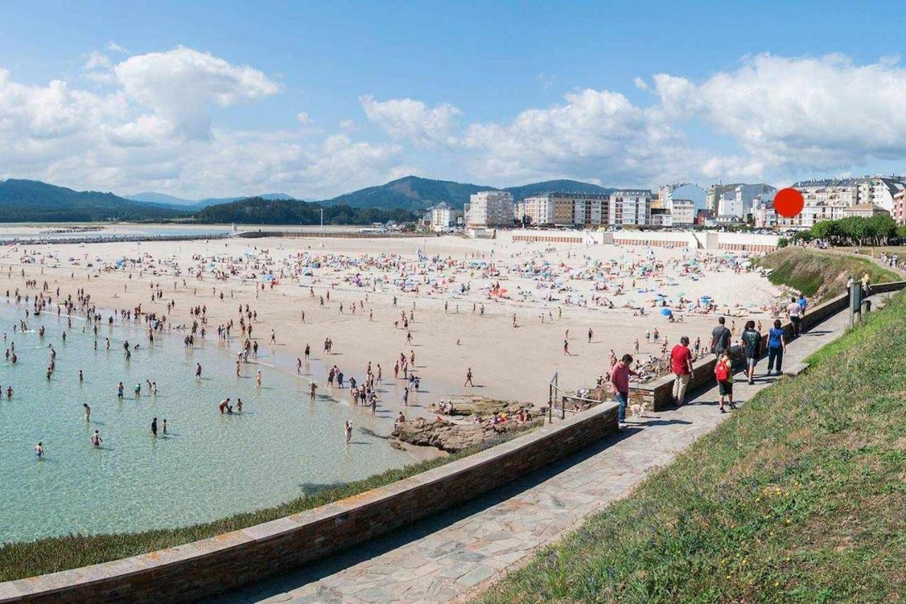 Vivienda En 1ª Linea De Playa Rapadoira Foz Apartment Bagian luar foto